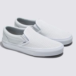 Vans leather slip-ons